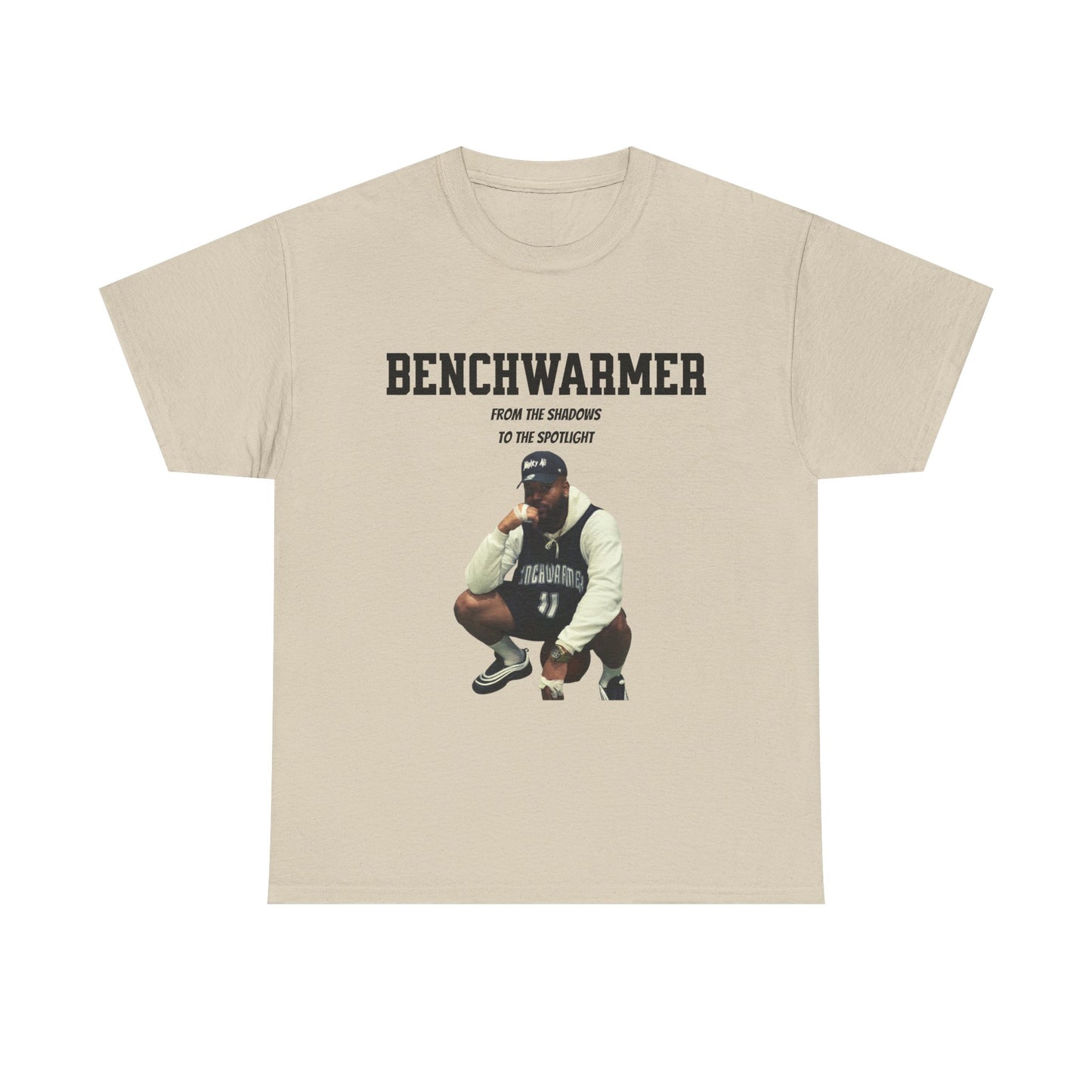 Benchwarmer Spotlight Graphic Tee: Unisex Heavy Cotton Tee