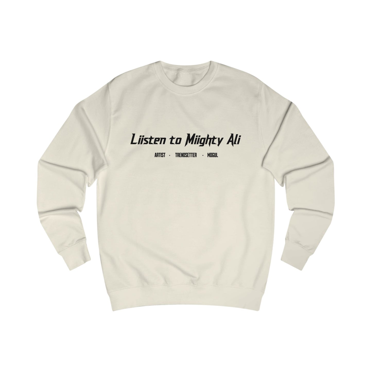 “Listen to Miighty Ali” Fan Crewneck Sweater