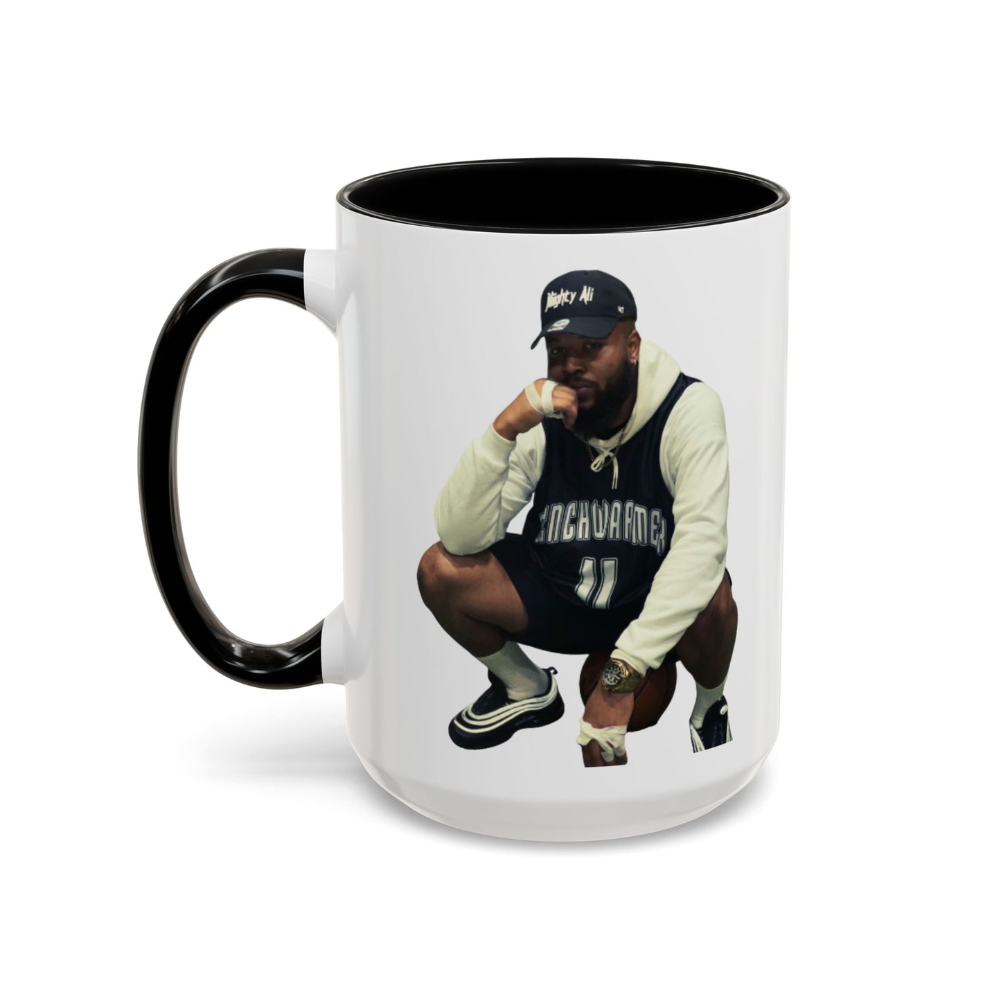Miighty Ali “Benchwarmers” Cover Mug (15oz)