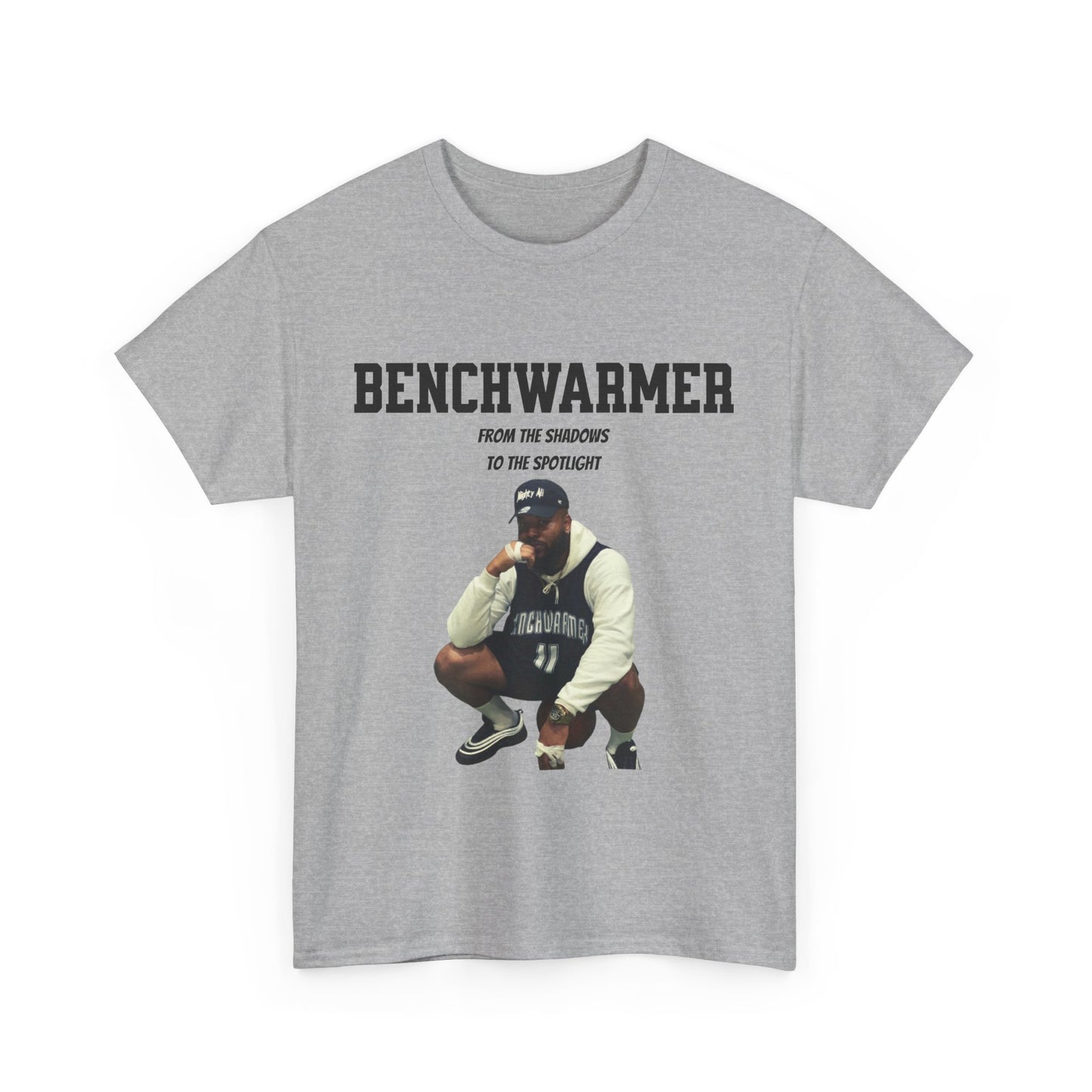 Benchwarmer Spotlight Graphic Tee: Unisex Heavy Cotton Tee