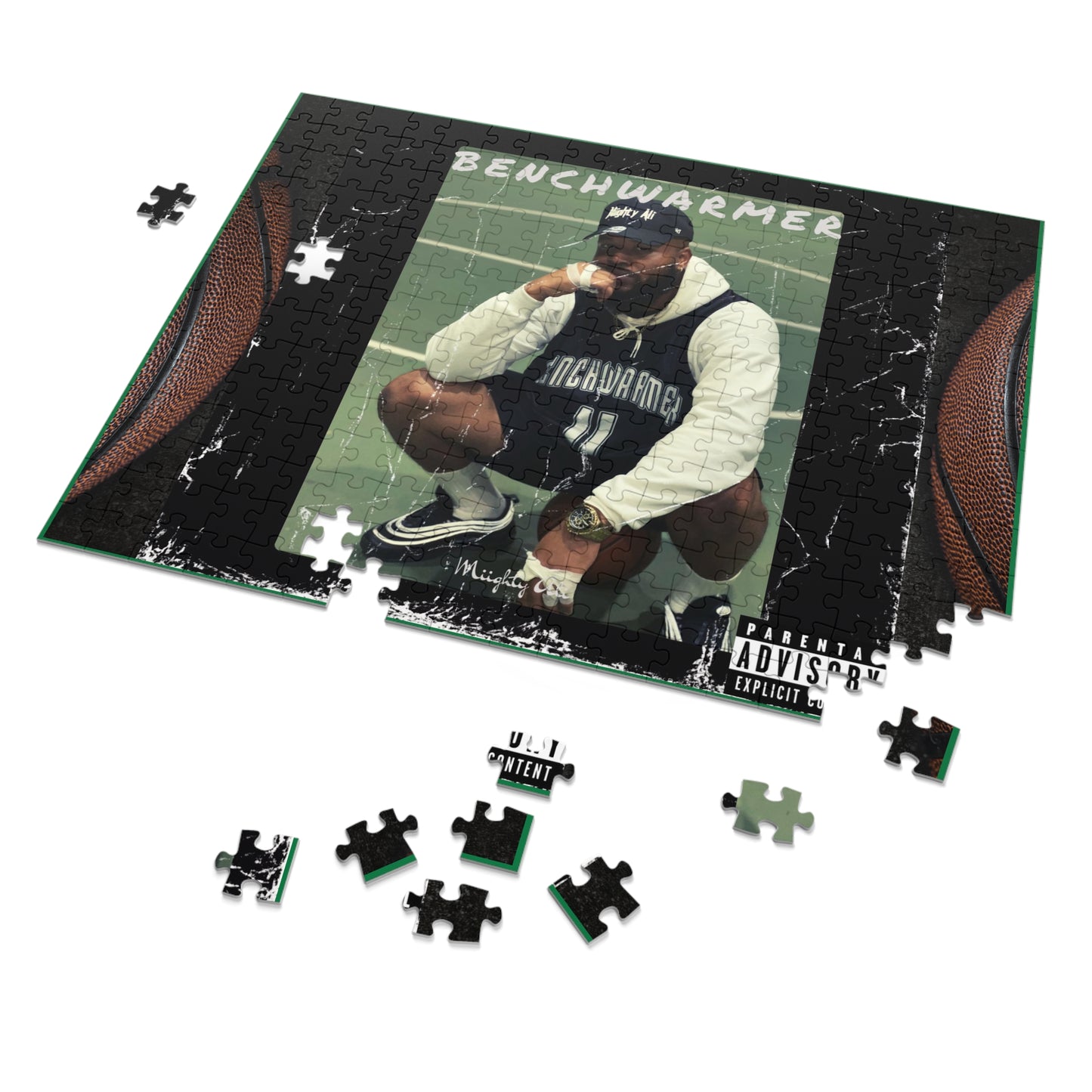 Benchwarmer Album Art Jigsaw Puzzle with Tin – 252-Piece Basketball Poster Puzzle